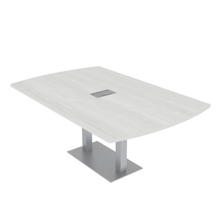Skutchi Designs 45.25 in W, 71.5 in L, 29 in H, Engineered Wood Top, White HAR-AREC-46X72-DOU-ELEC-WHCYPRESS